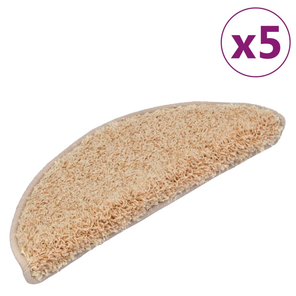 Trapmatten 5 St 65X25 Cm Crèmekleurig