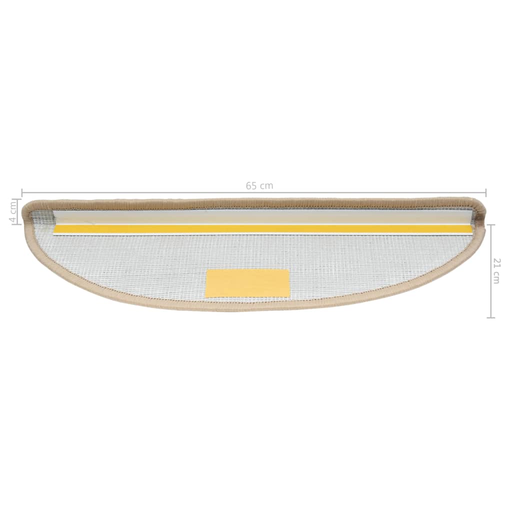 Trapmatten 5 St 65X25 Cm Crèmekleurig