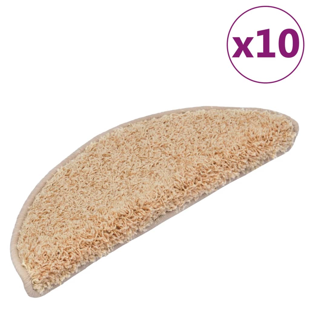 Trapmatten 10 St 65X25 Cm Crèmekleurig