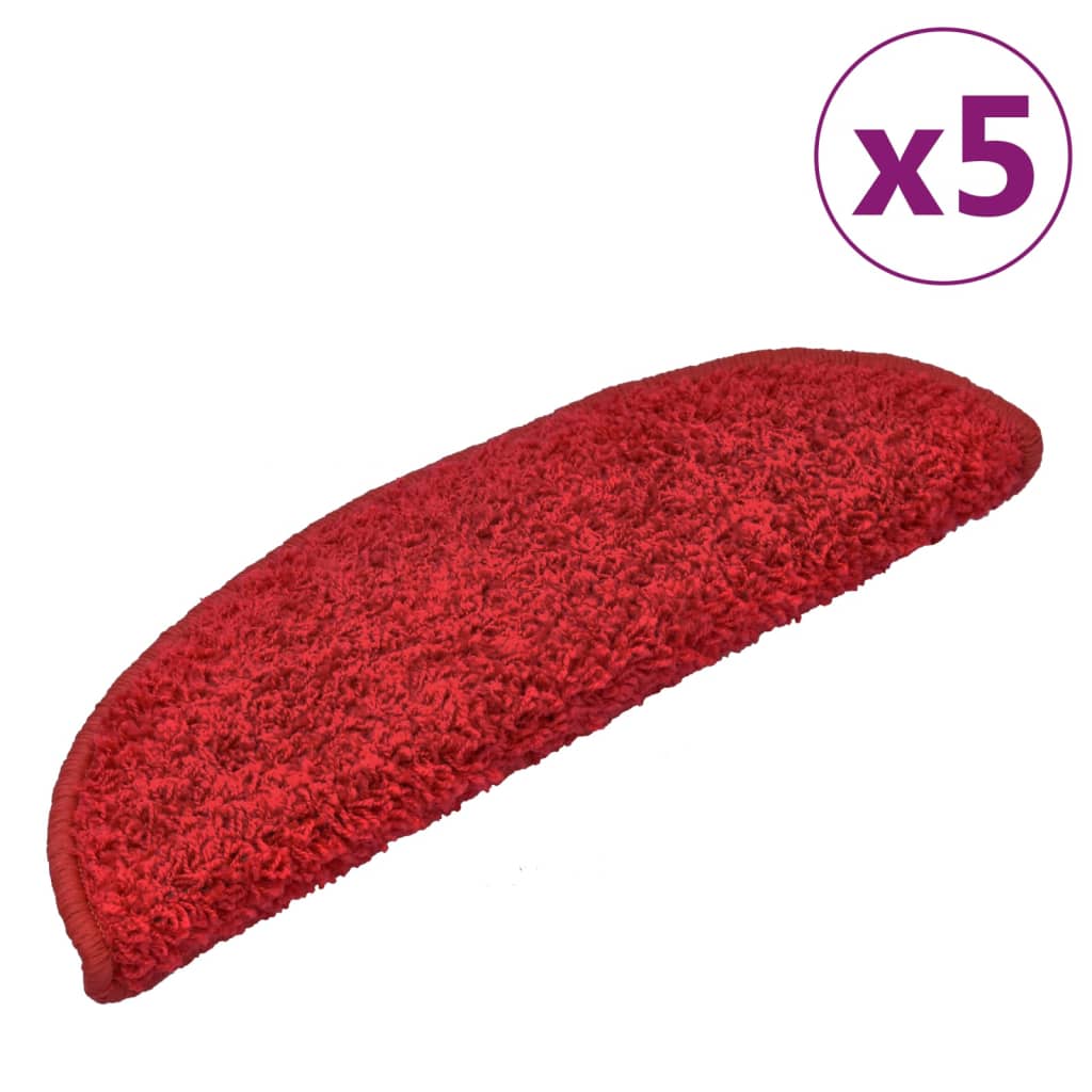 Trapmatten 5 St 65X25 Cm Rood