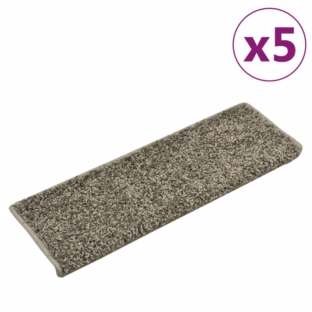 Trapmatten 5 St 65X25 Cm Grijs
