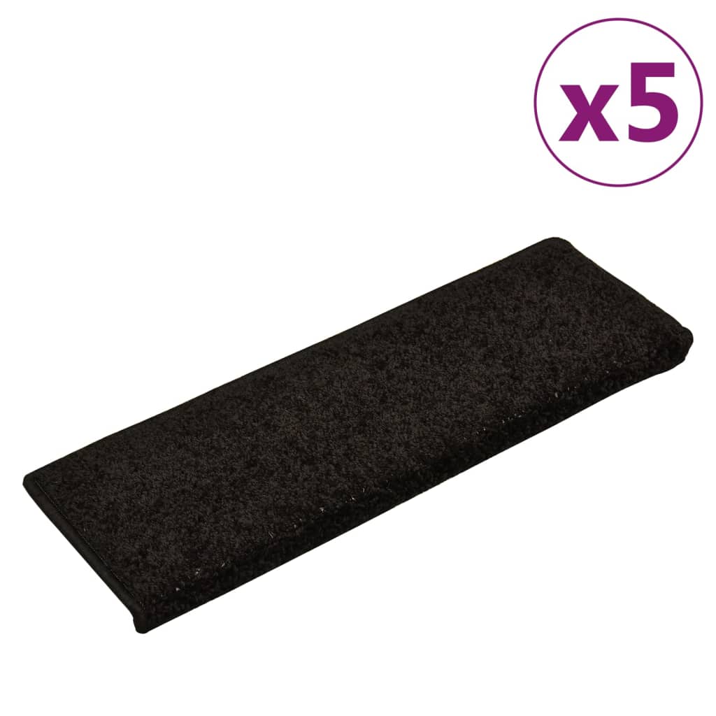 Trapmatten 5 St 65X25 Cm Zwart