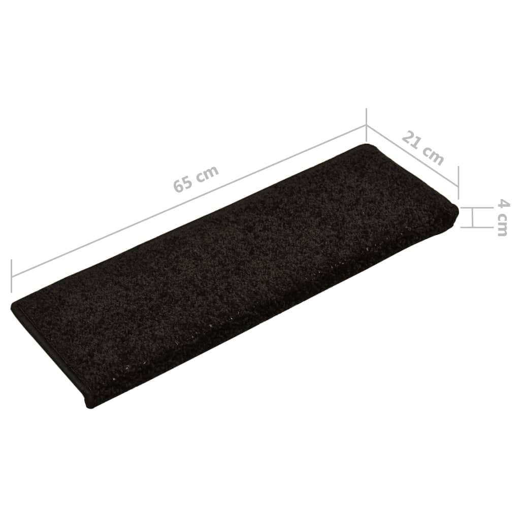 Trapmatten 5 St 65X25 Cm Zwart