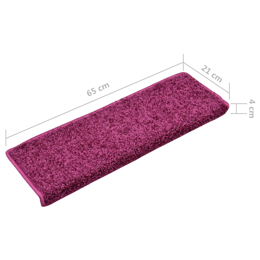 Trapmatten 5 St 65X25 Cm Violet