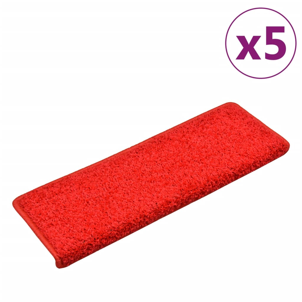 Trapmatten 5 St 65X25 Cm Rood