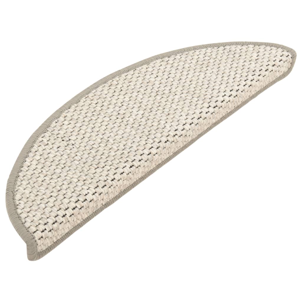 Trapmatten Zelfklevend 15 St Sisal-Look 56X20 Cm Beige