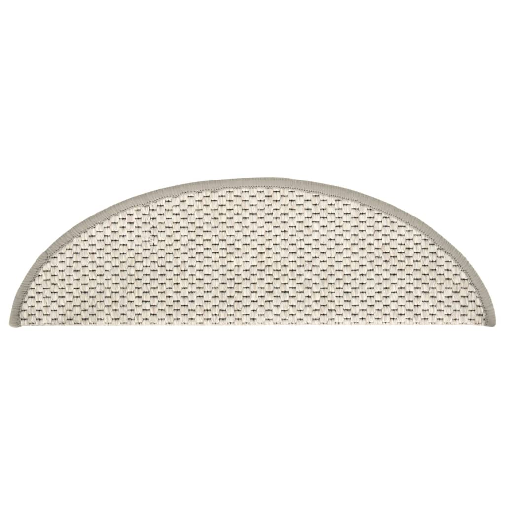 Trapmatten Zelfklevend 15 St Sisal-Look 56X20 Cm Beige