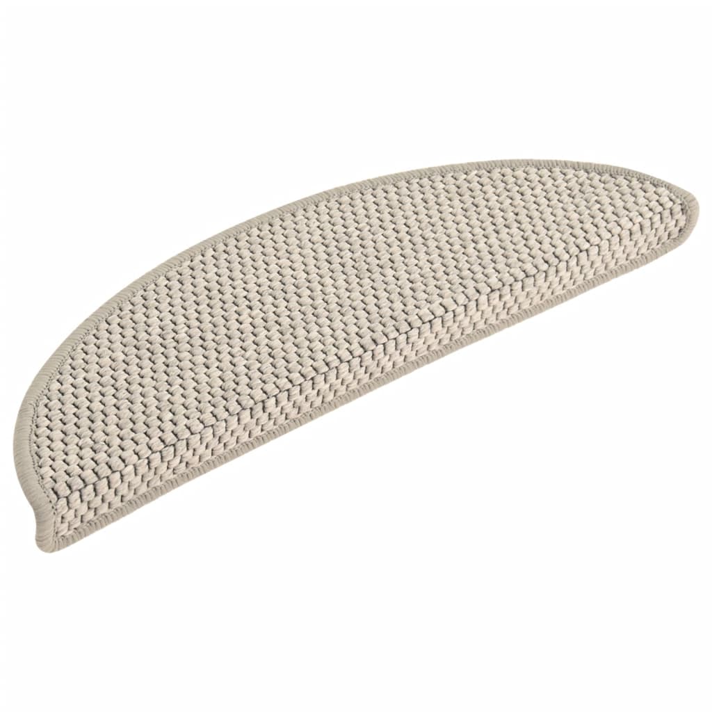 Trapmatten Zelfklevend 15 St Sisal-Look 56X20 Cm Taupe