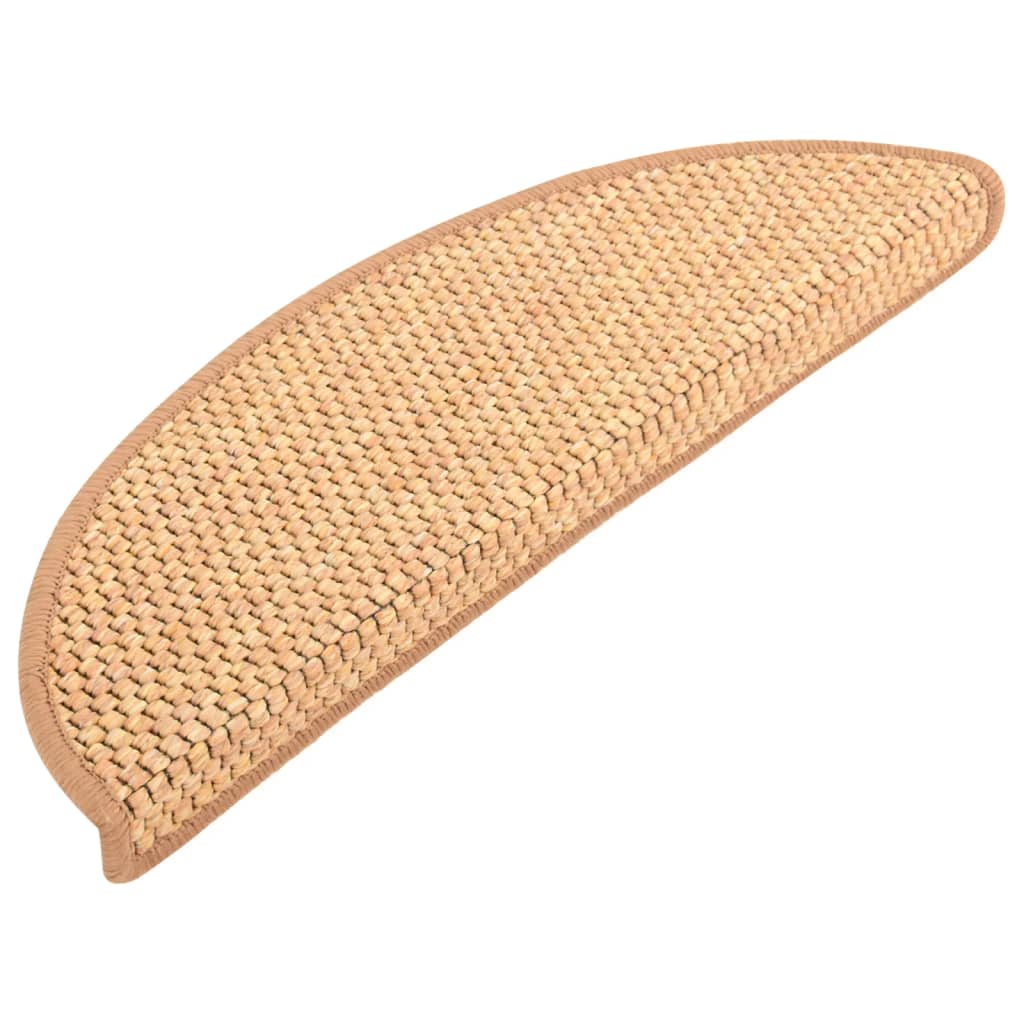 Trapmatten Zelfklevend 15 St Sisal-Look 56X20 Cm Oranje