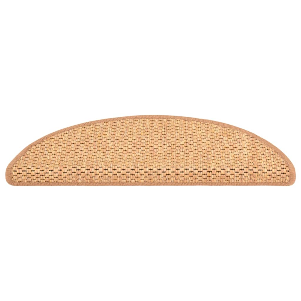 Trapmatten Zelfklevend 15 St Sisal-Look 56X20 Cm Oranje