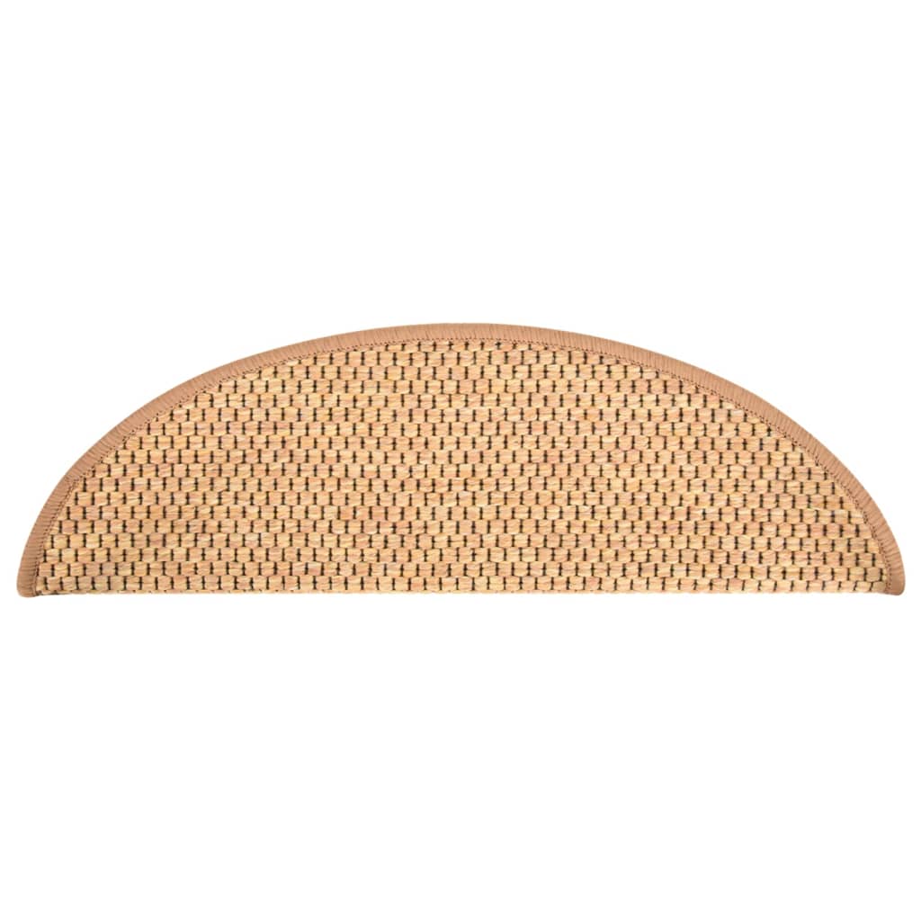 Trapmatten Zelfklevend 15 St Sisal-Look 56X20 Cm Oranje