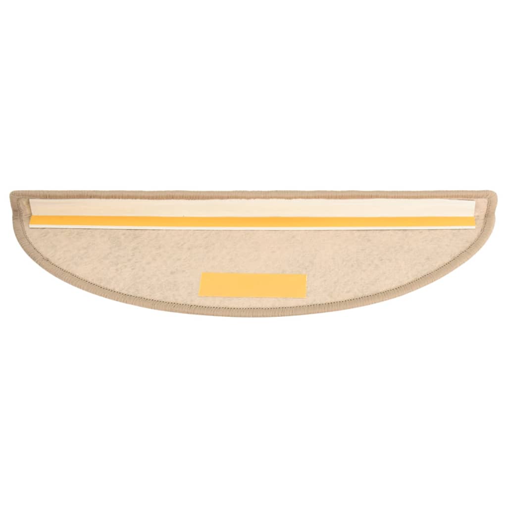 Trapmatten Zelfklevend 15 St Sisal-Look 56X20 Cm Donkerbeige