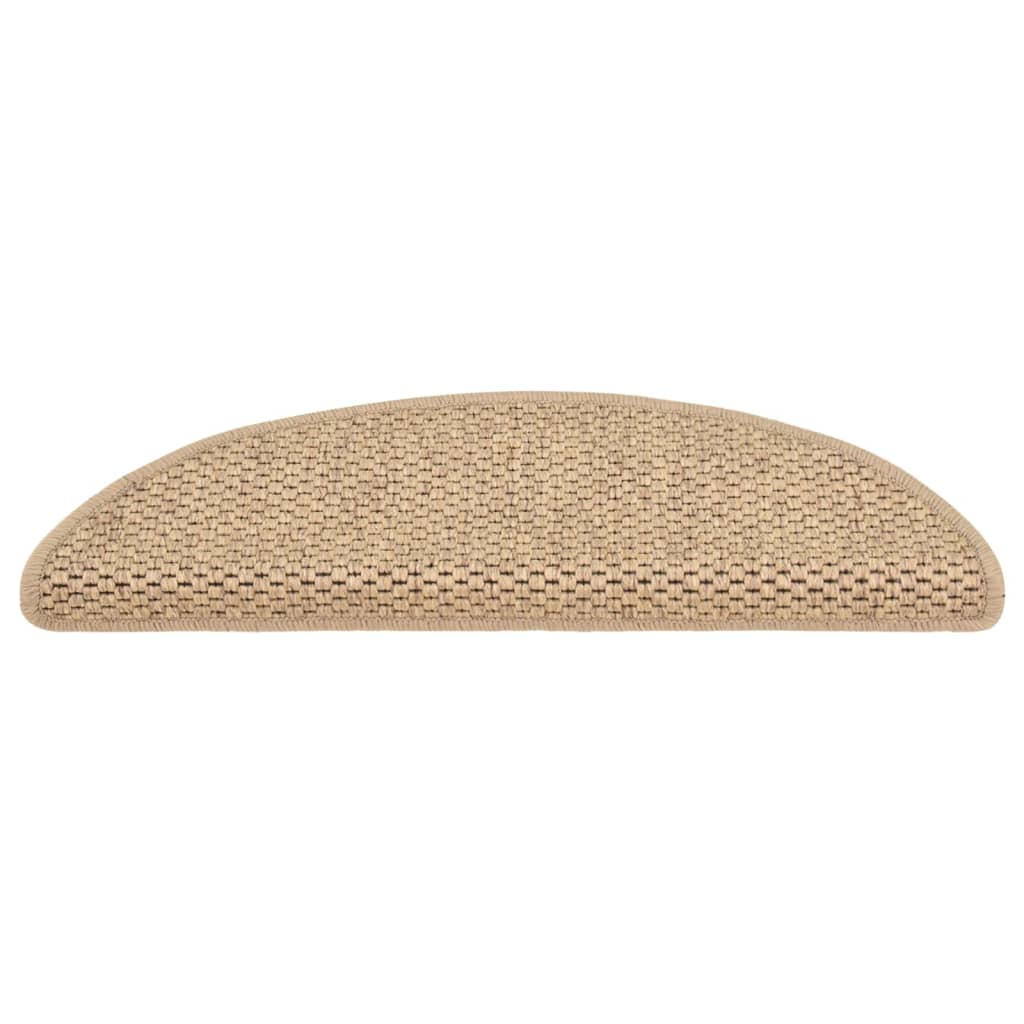 Trapmatten Zelfklevend 15 St Sisal-Look 56X20 Cm Zandkleurig