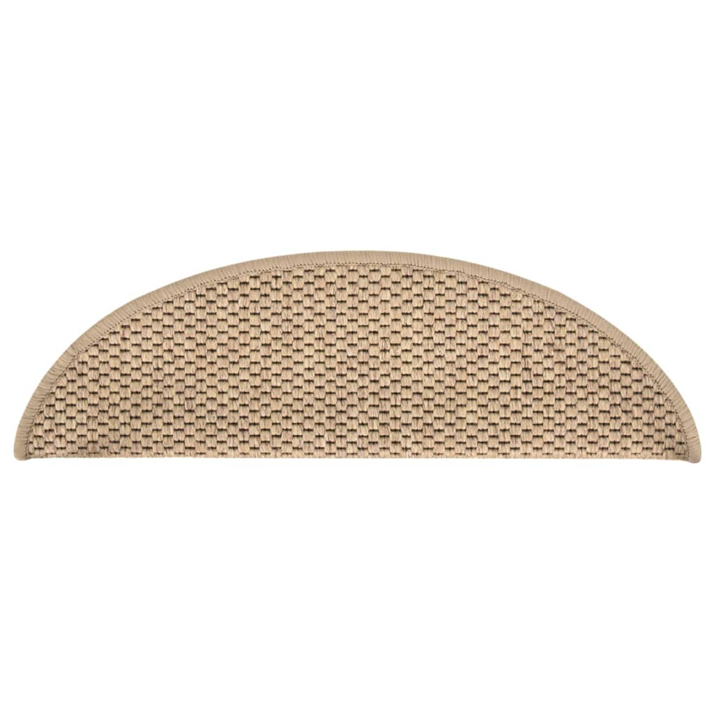 Trapmatten Zelfklevend 15 St Sisal-Look 56X20 Cm Zandkleurig