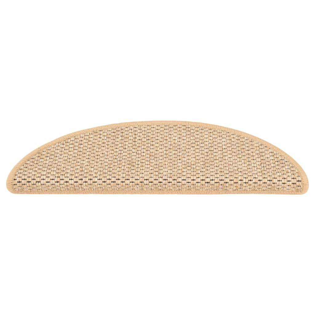 Trapmatten Zelfklevend 15 St Sisal-Look 56X20 Cm Lichtbeige