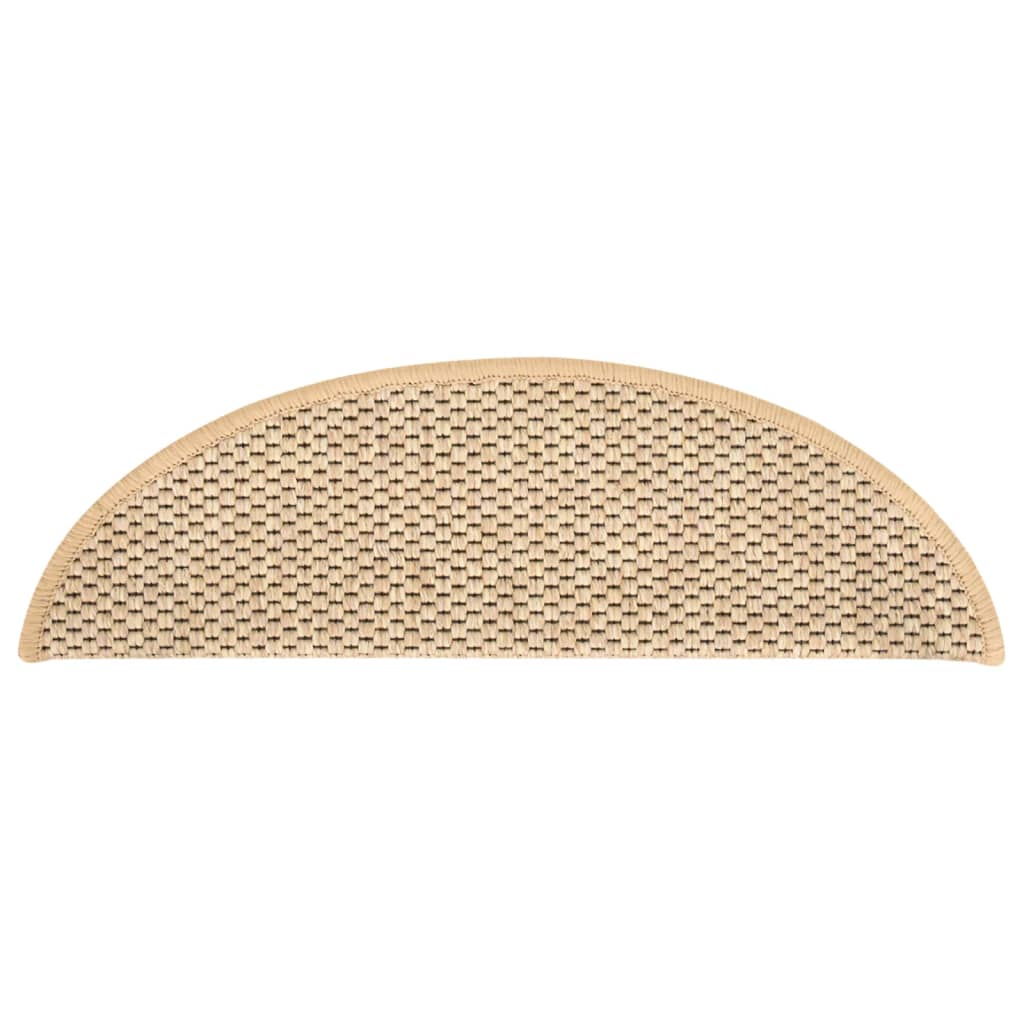 Trapmatten Zelfklevend 15 St Sisal-Look 56X20 Cm Lichtbeige