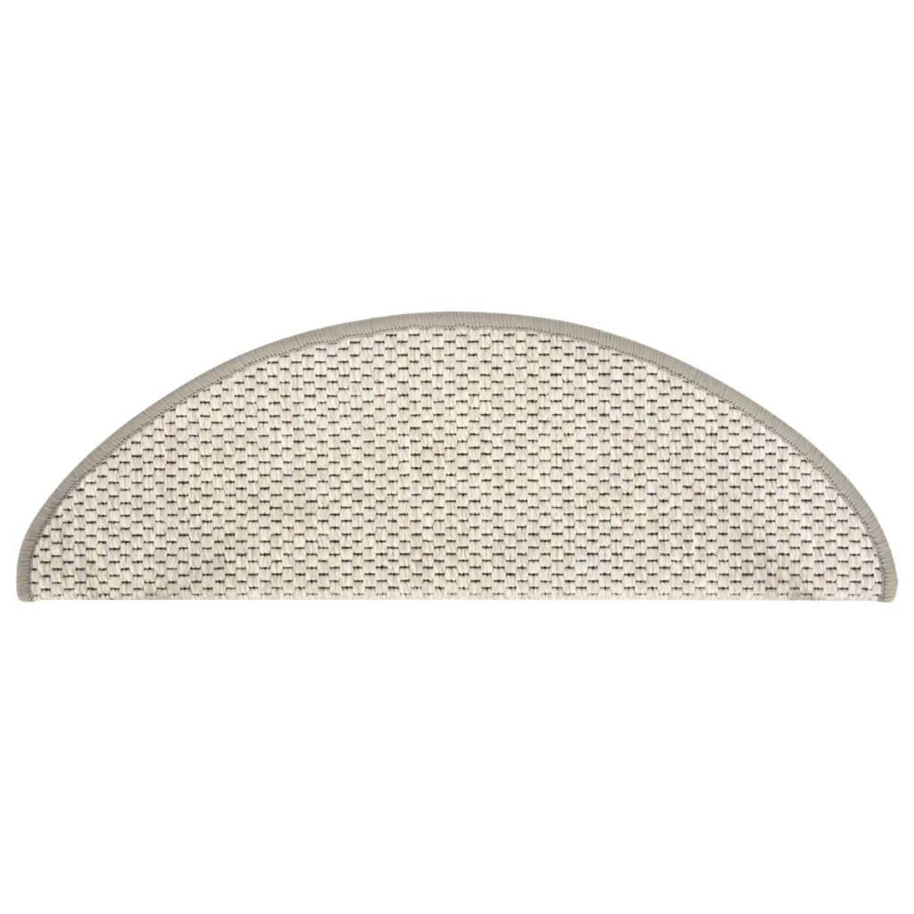 Trapmatten Zelfklevend 15 St Sisal-Look 65X25 Cm Beige