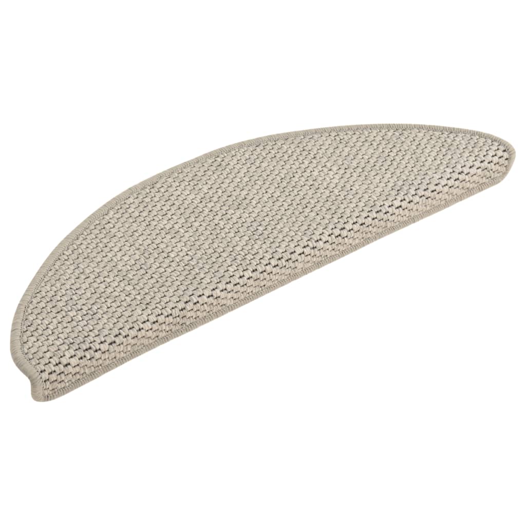 Trapmatten Zelfklevend 15 St Sisal-Look 65X25 Cm Taupe