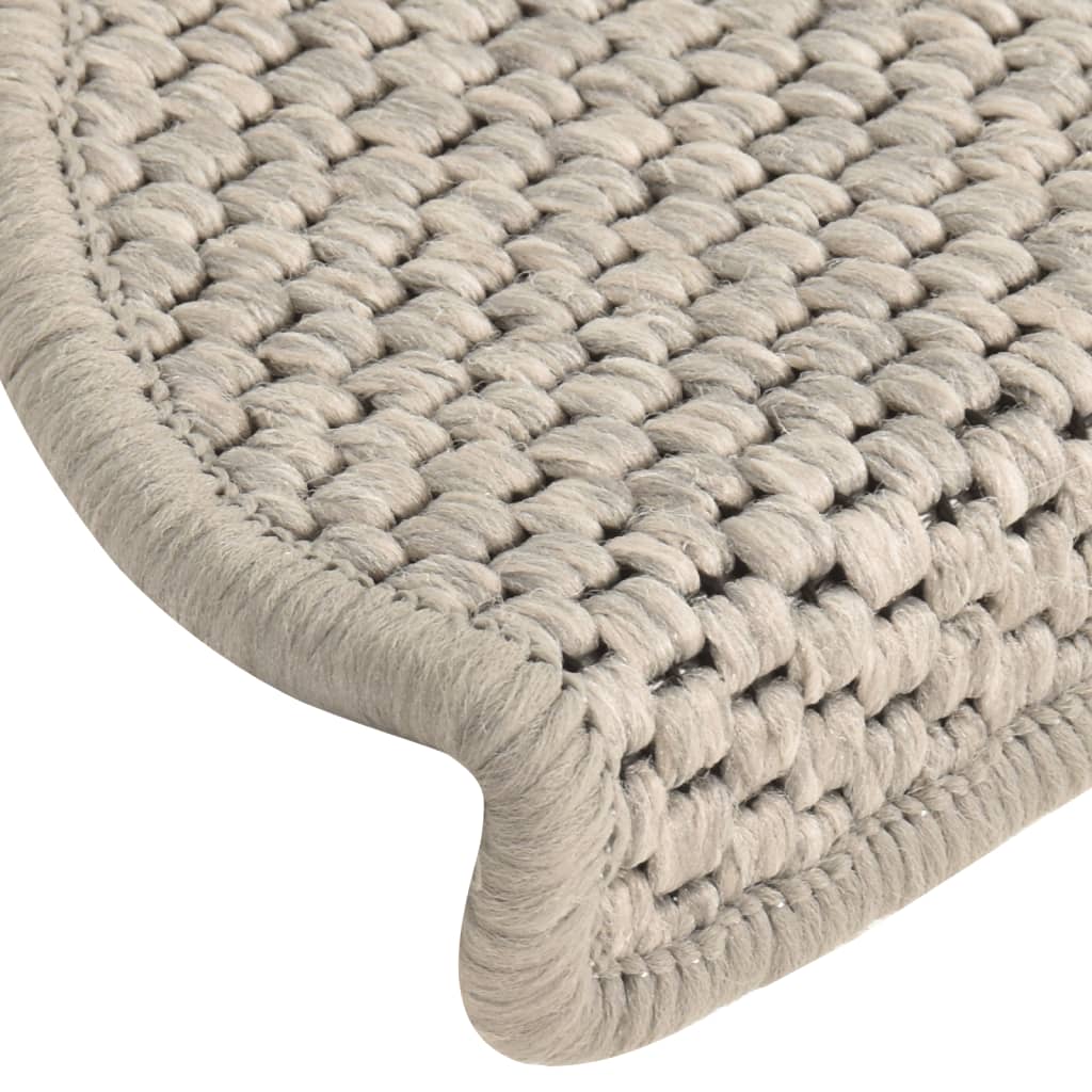 Trapmatten Zelfklevend 15 St Sisal-Look 65X25 Cm Taupe