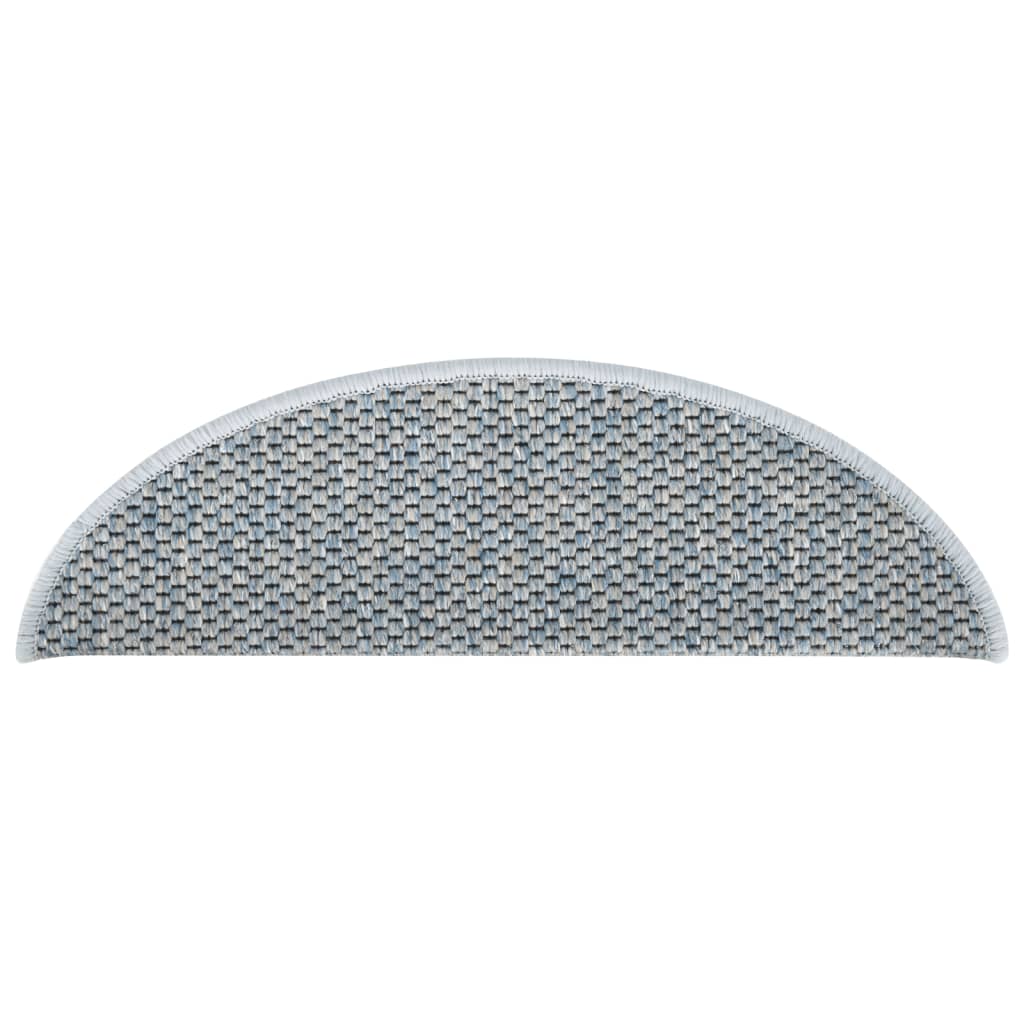 Trapmatten Zelfklevend 15 St Sisal-Look 65X25 Cm Blauw