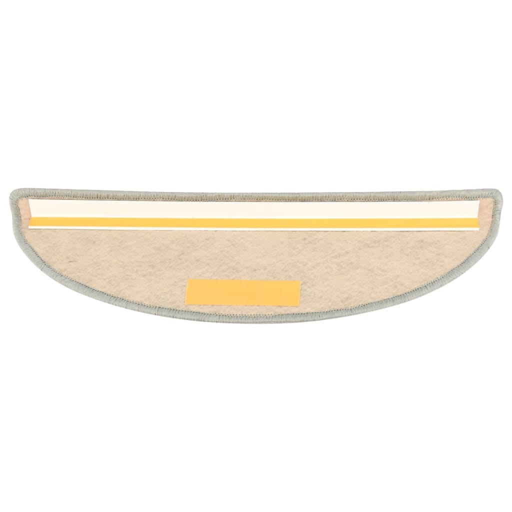 Trapmatten Zelfklevend 15 St Sisal-Look 65X25 Cm Grijs