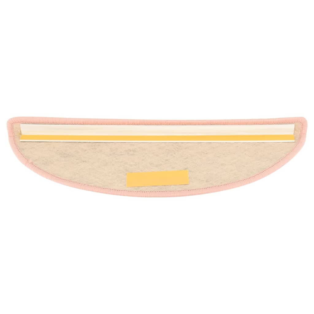 Trapmatten Zelfklevend 15 St Sisal-Look 65X25 Cm Rood