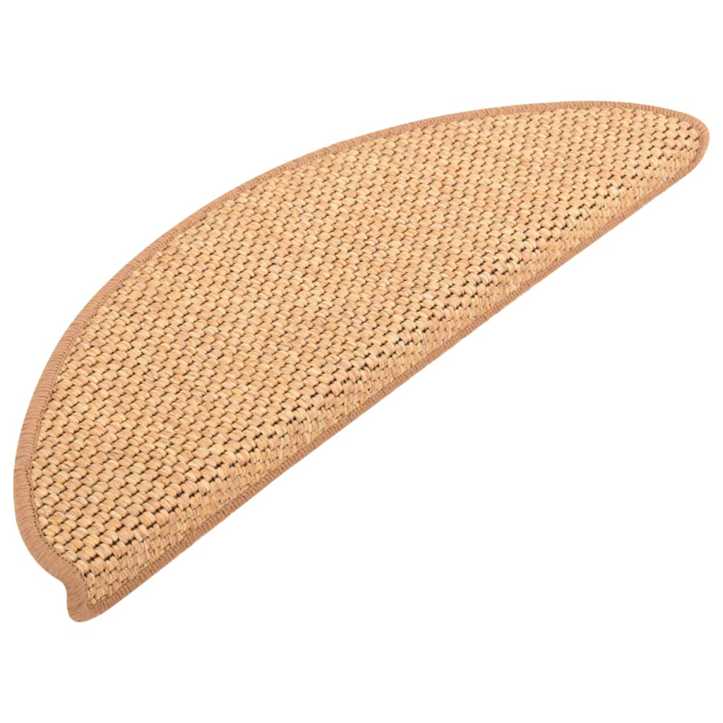 Trapmatten Zelfklevend 15 St Sisal-Look 65X25 Cm Oranje