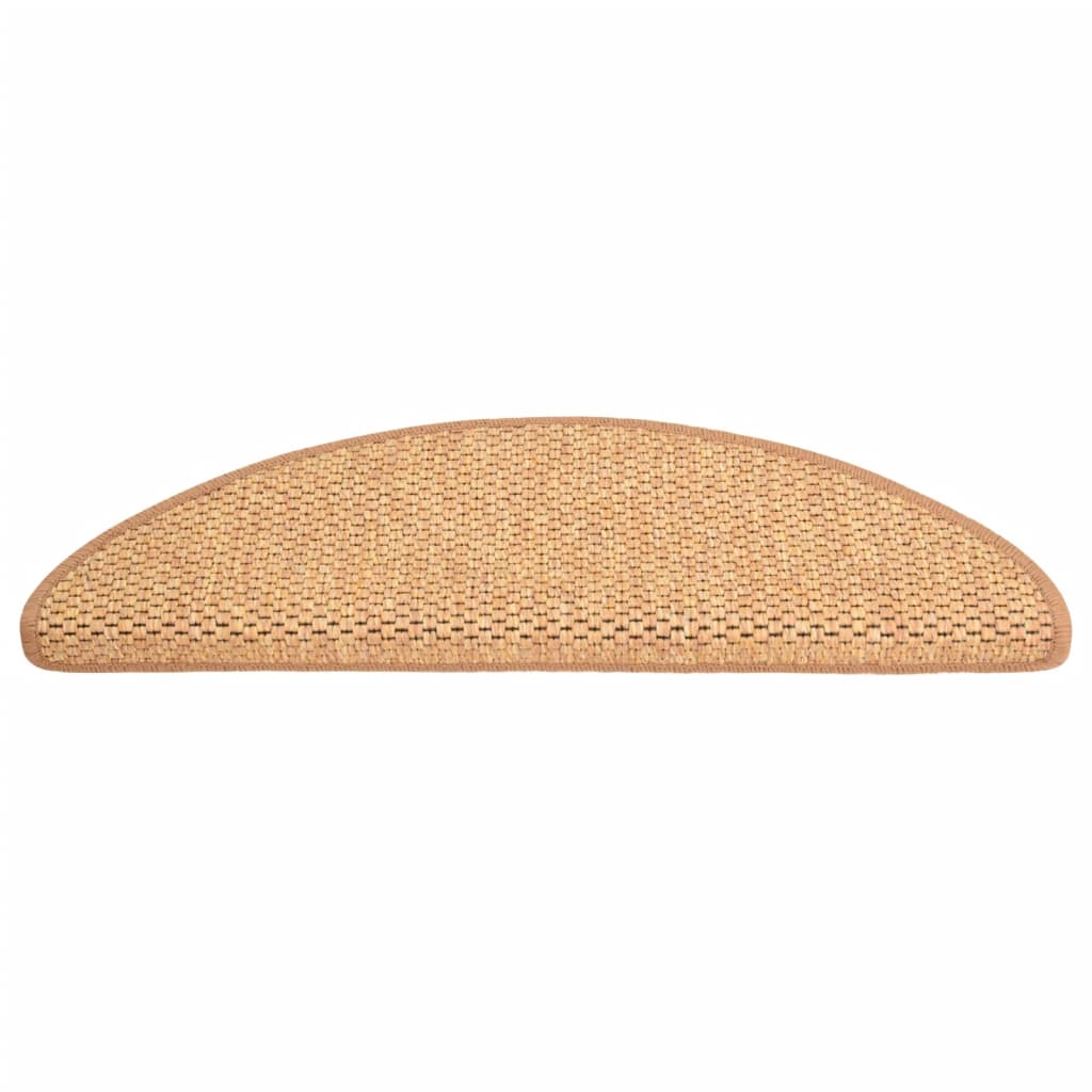 Trapmatten Zelfklevend 15 St Sisal-Look 65X25 Cm Oranje