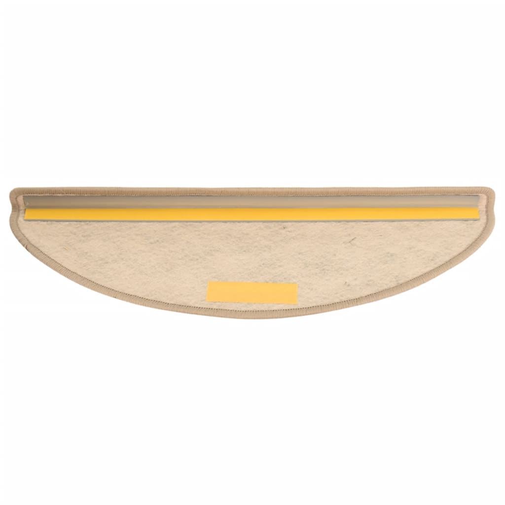 Trapmatten Zelfklevend 15 St Sisal-Look 65X25 Cm Donkerbeige