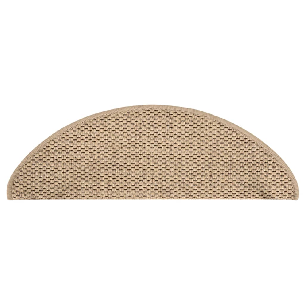 Trapmatten Zelfklevend 15 St Sisal-Look 65X25 Cm Zandkleurig