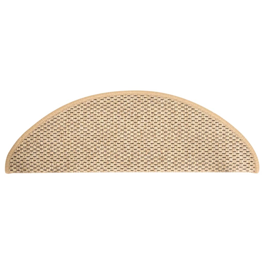 Trapmatten Zelfklevend 15 St Sisal-Look 65X25 Cm Lichtbeige