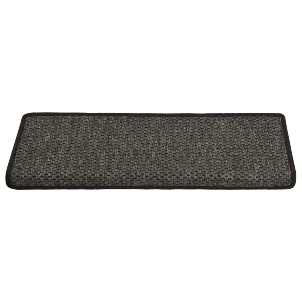 Trapmatten Zelfklevend 15 St Sisal-Look 65X25 Cm Antracietkleur