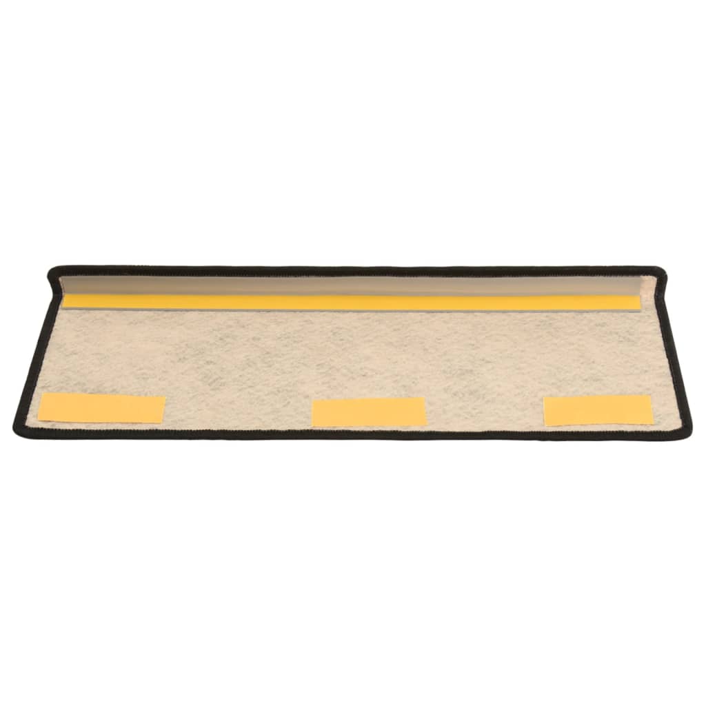 Trapmatten Zelfklevend 15 St Sisal-Look 65X25 Cm Antracietkleur