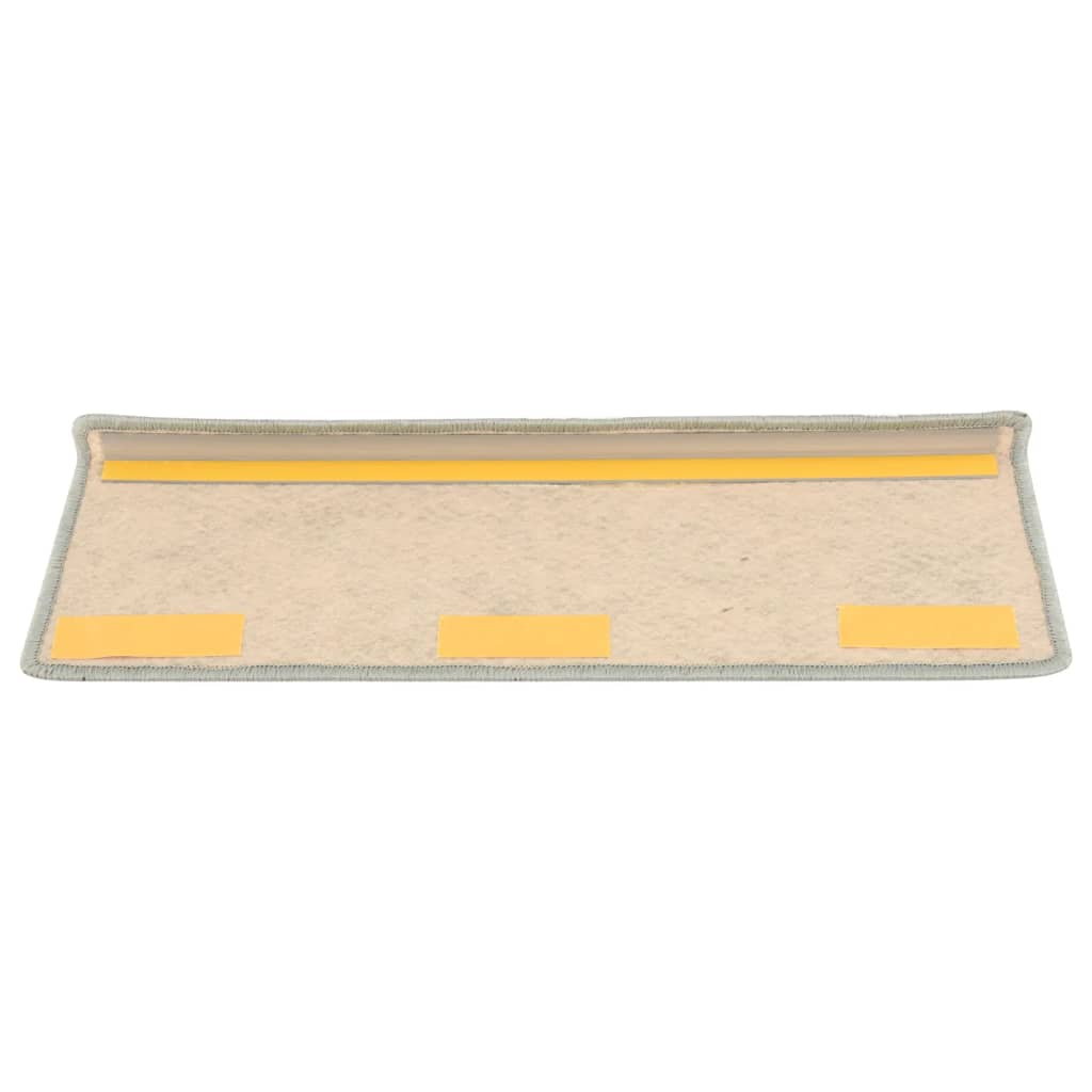 Trapmatten Zelfklevend 15 St Sisal-Look 65X25 Cm Grijs