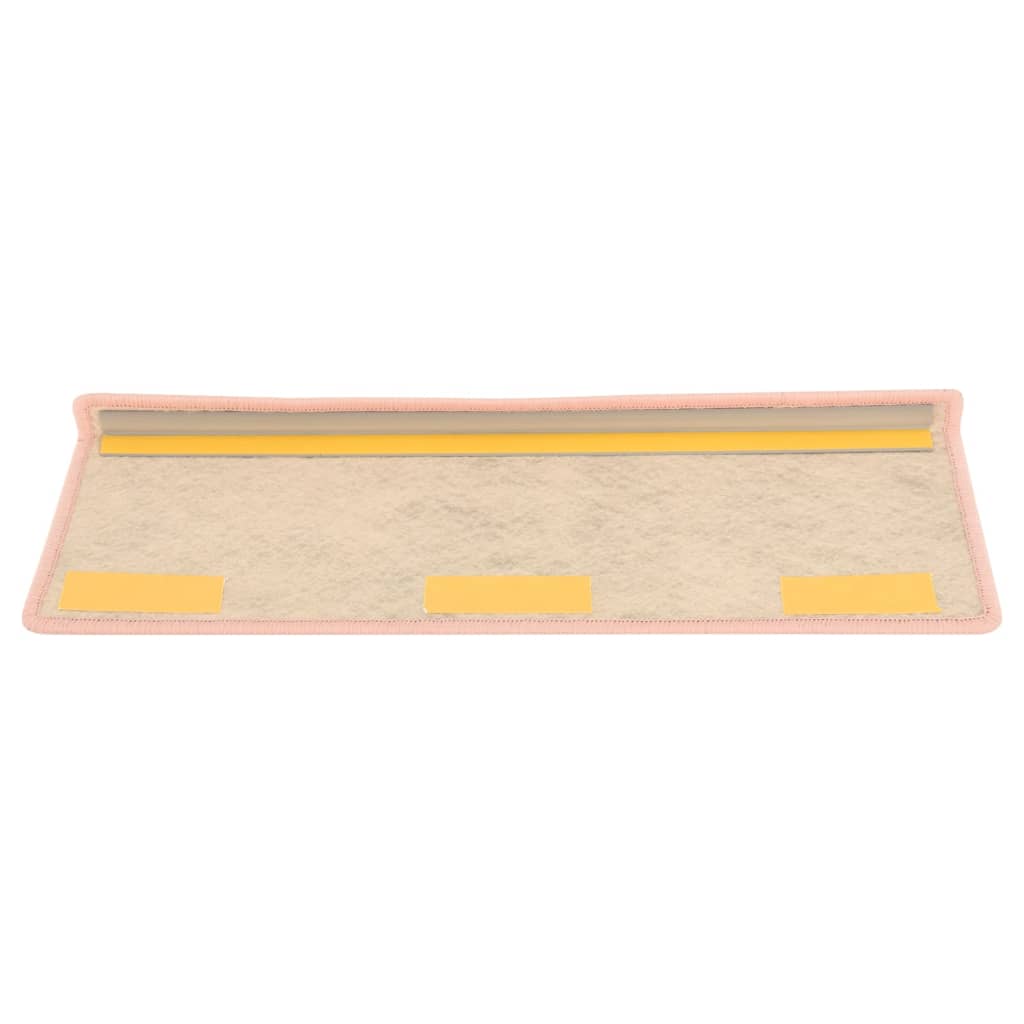 Trapmatten Zelfklevend 15 St Sisal-Look 65X25 Cm Rood