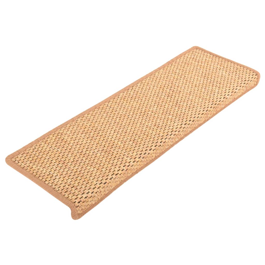 Trapmatten Zelfklevend 15 St Sisal-Look 65X25 Cm Oranje