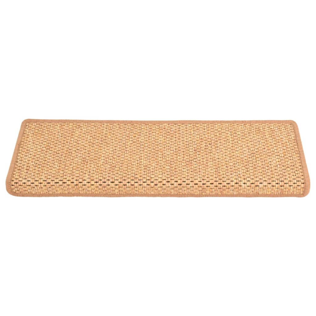 Trapmatten Zelfklevend 15 St Sisal-Look 65X25 Cm Oranje