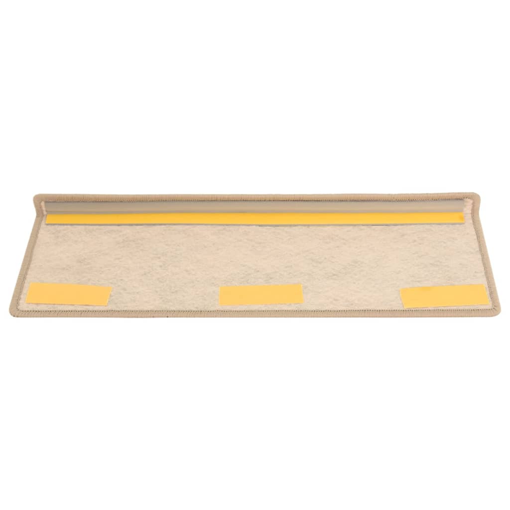 Trapmatten Zelfklevend 15 St Sisal-Look 65X25 Cm Donkerbeige