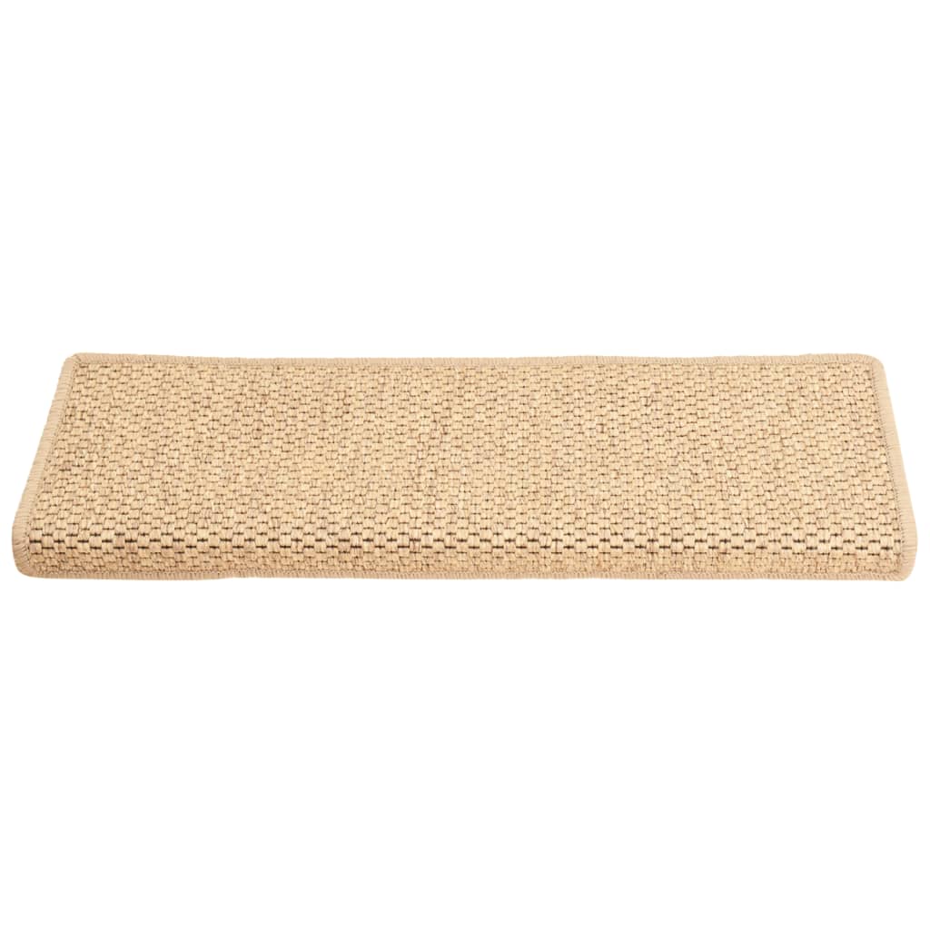 Trapmatten Zelfklevend 15 St Sisal-Look 65X25 Cm Lichtbeige