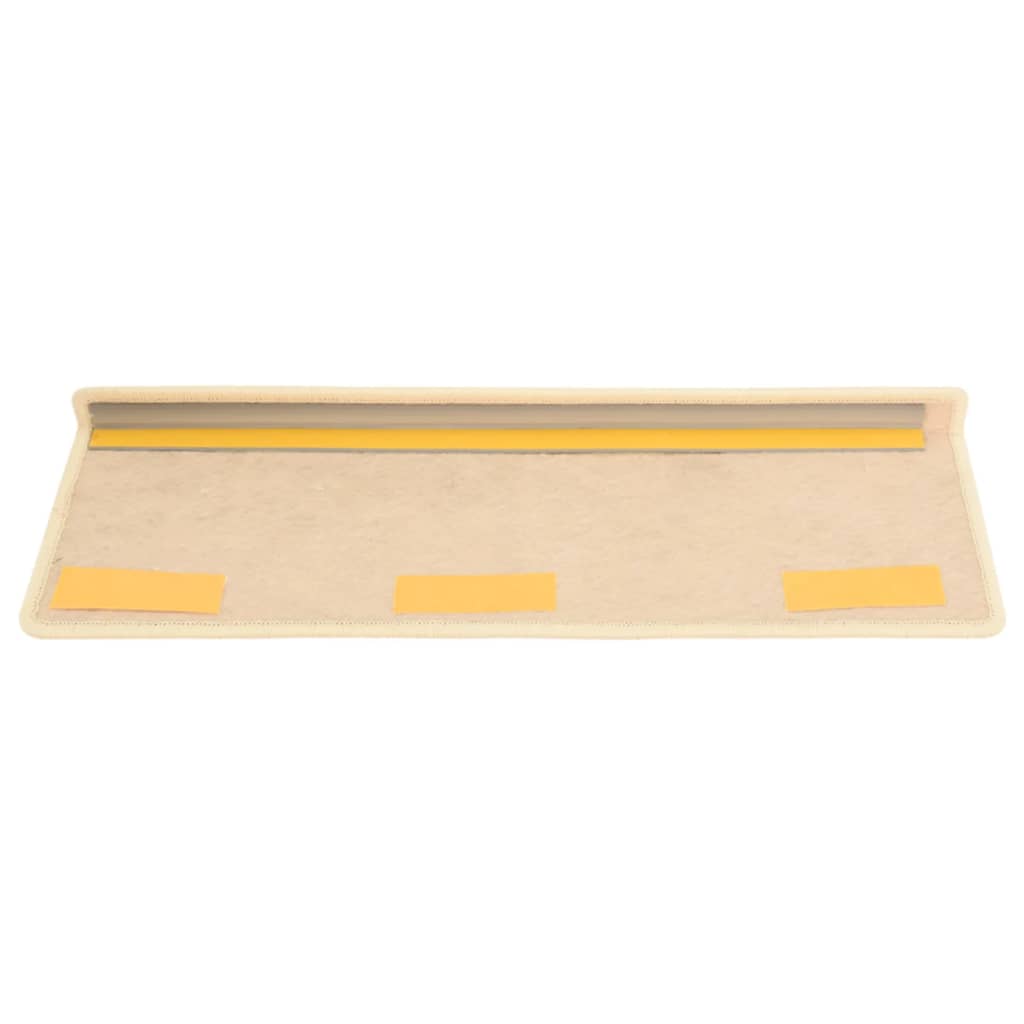 Trapmatten Zelfklevend 15 St Sisal-Look 65X25 Cm Crèmekleurig