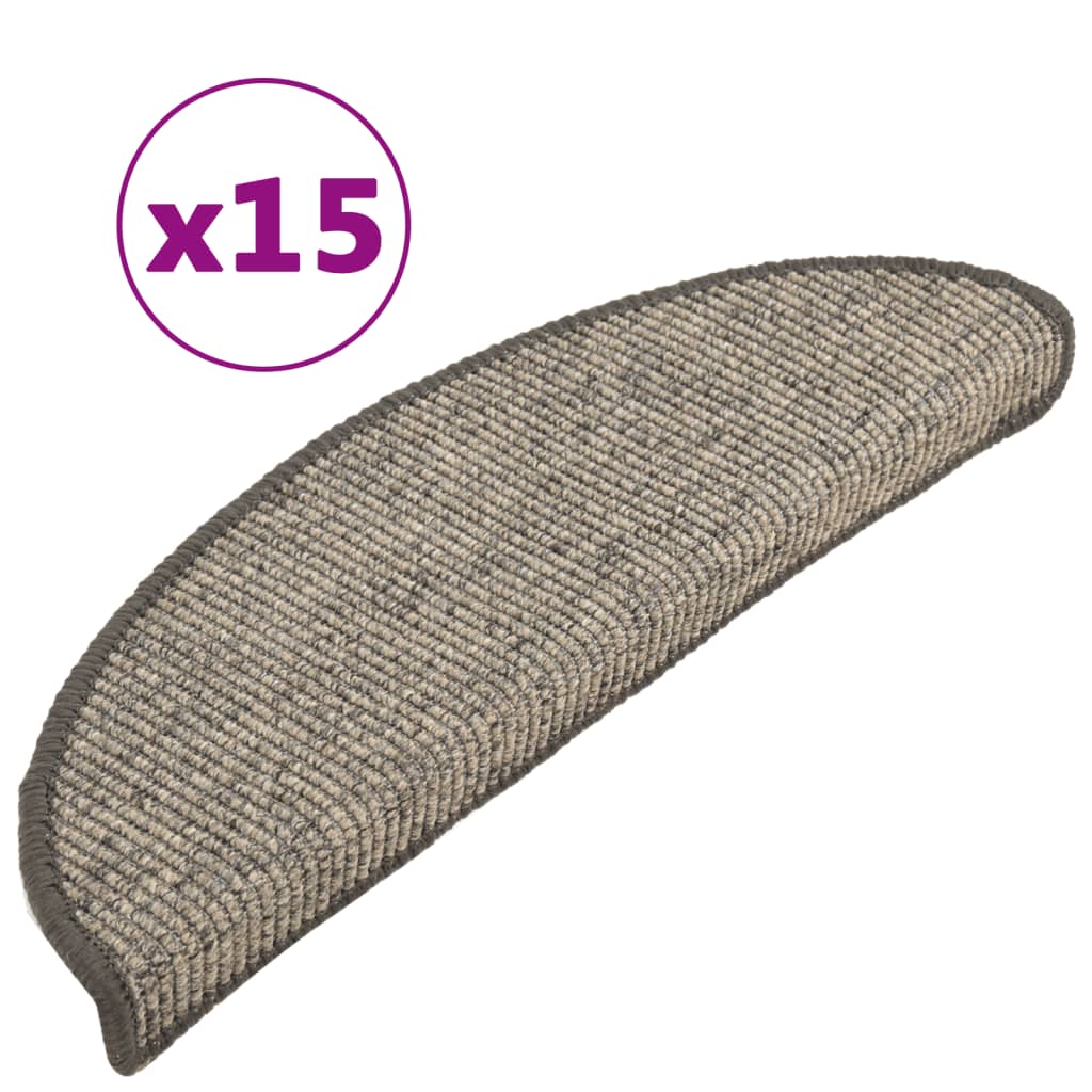 Trapmatten Zelfklevend 15 St 56X20 Cm Beige En Grijs