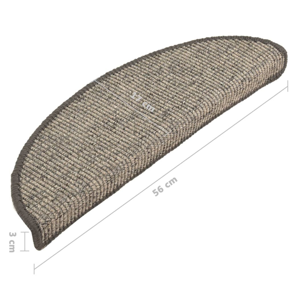 Trapmatten Zelfklevend 15 St 56X20 Cm Beige En Grijs