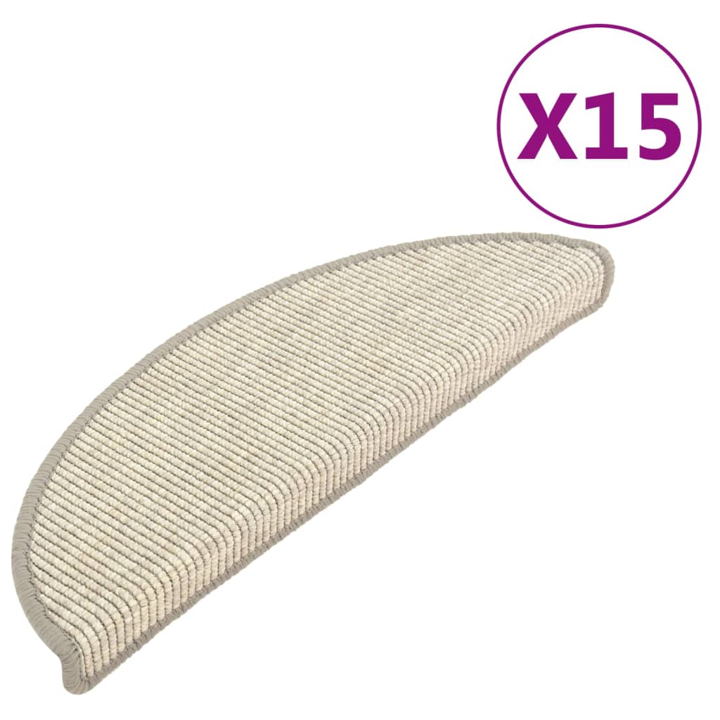 Trapmatten Zelfklevend 15 St 56X20 Cm Zilverkleurig