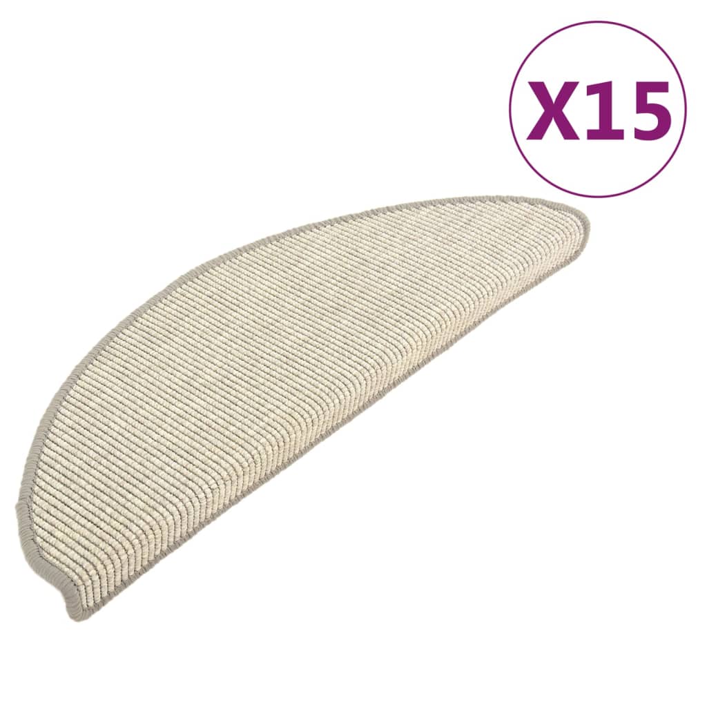 Trapmatten Zelfklevend 15 St 65X25 Cm Zilverkleurig