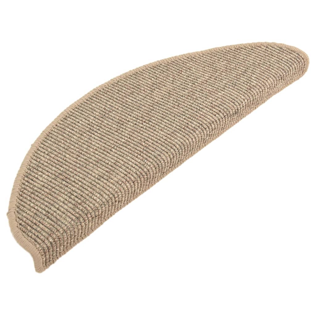 Trapmatten Zelfklevend 15 St 65X25 Cm Donkerbeige