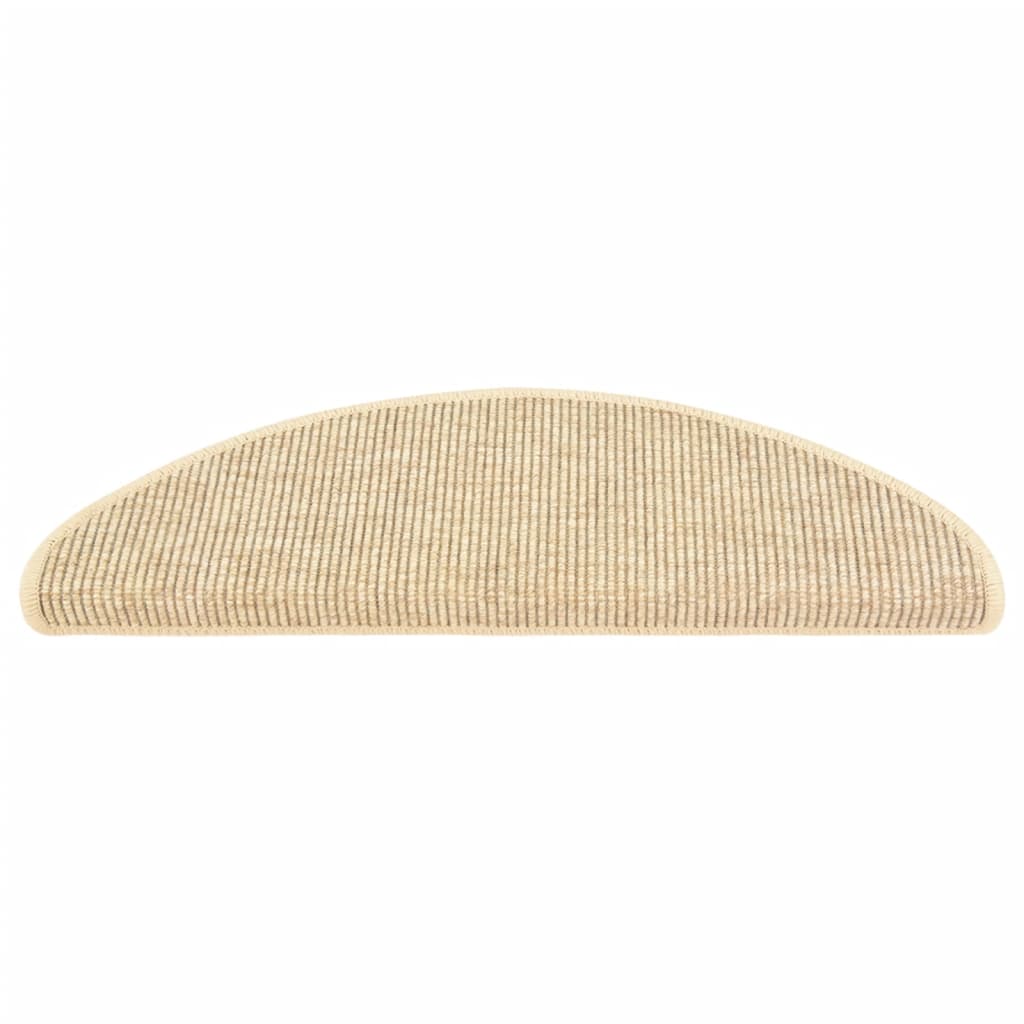 Trapmatten Zelfklevend 15 St Sisal-Look 65X25 Cm Beige