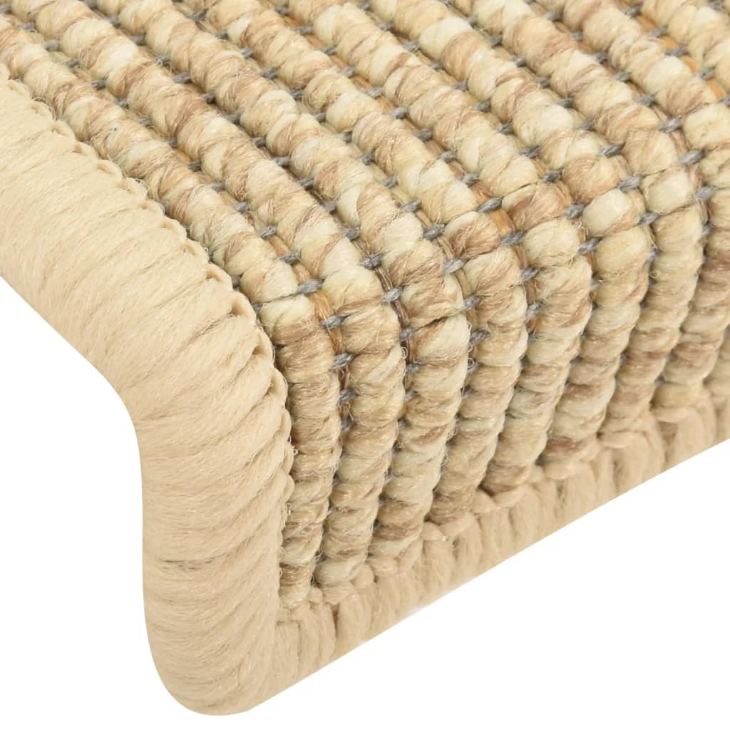 Trapmatten Zelfklevend 15 St Sisal-Look 65X25 Cm Beige