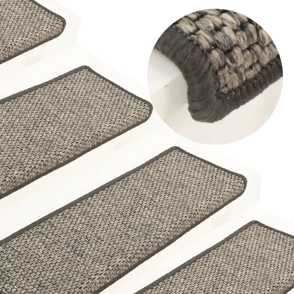 Trapmatten Zelfklevend 15 St 65X25 Cm Grijs En Beige