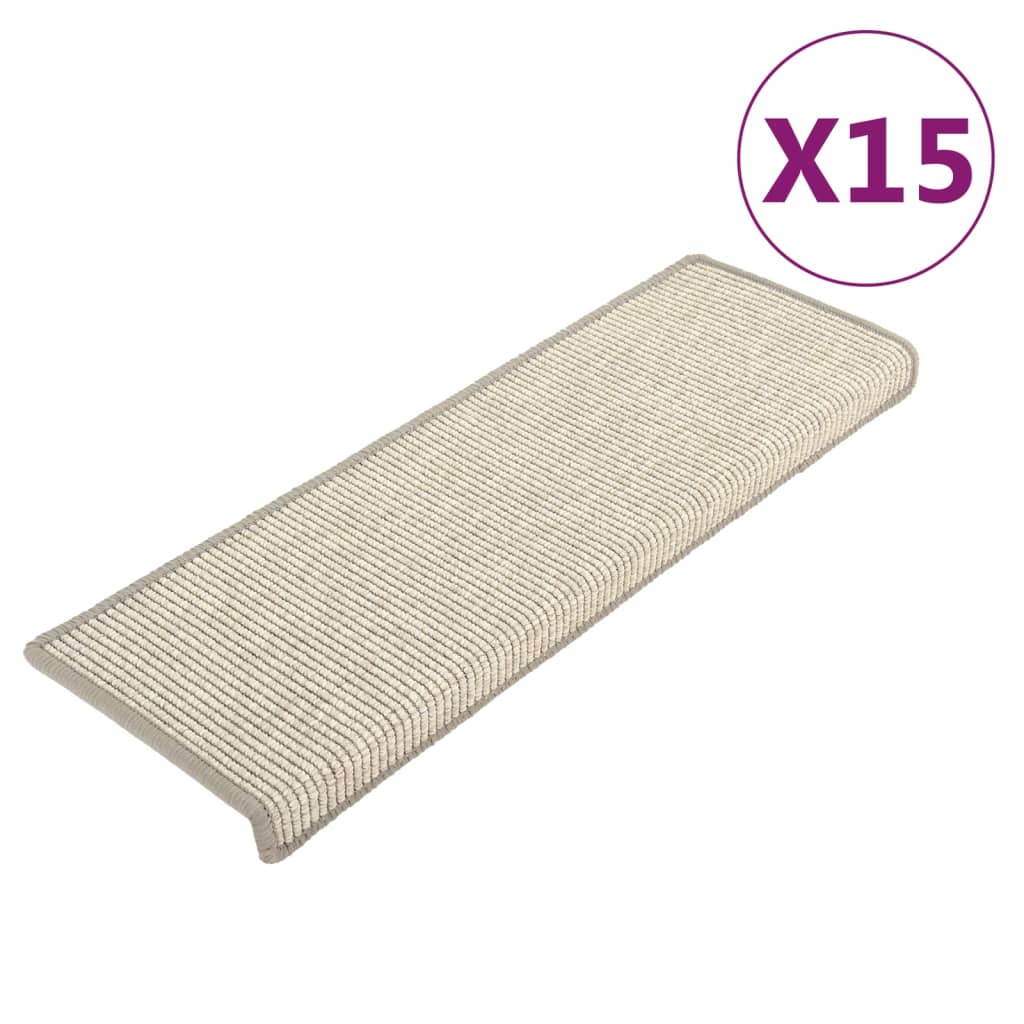 Trapmatten Zelfklevend 15 St 65X25 Cm Zilverkleurig