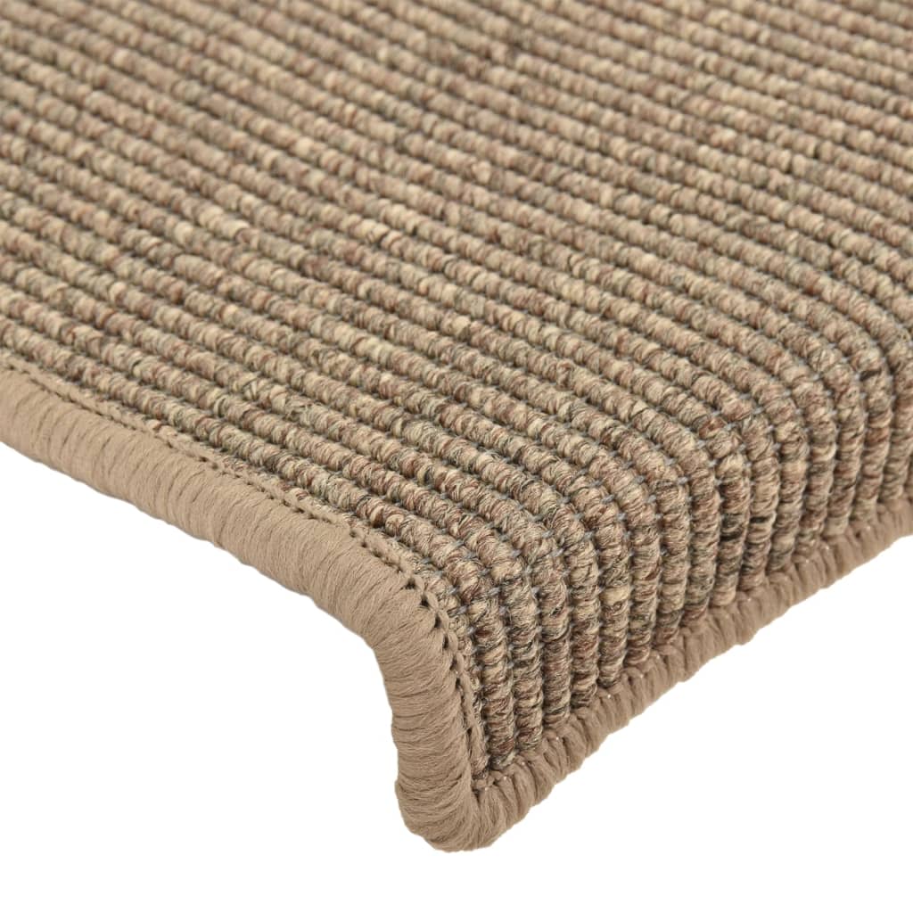 Trapmatten Zelfklevend 15 St 65X25 Cm Donkerbeige